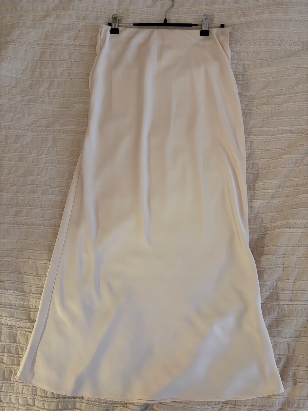 Zara Cream Satin Maxi Skirt - NWT
